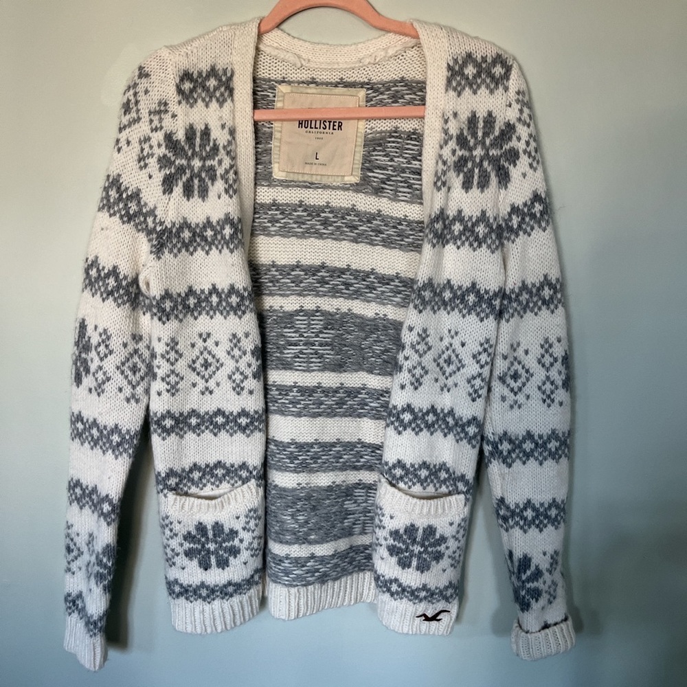 Hollister Snowflake Cardigan!